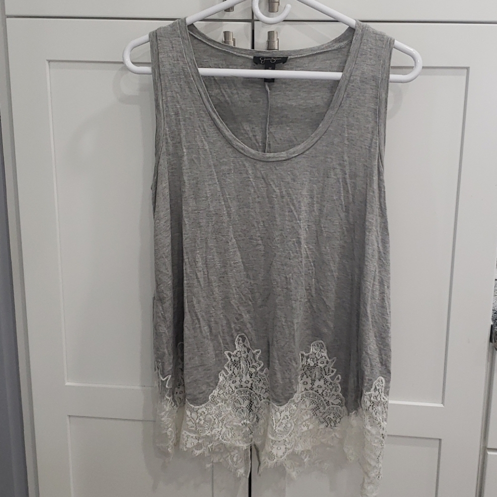 Jessica simpson lace bottom tank top